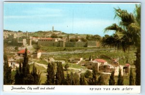 City Wall & Citadel JERUSALEM Israel Postcard