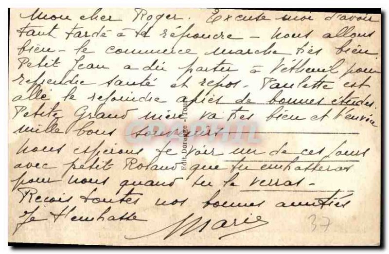 Postcard Old Stone Bridge Tours on the Loire