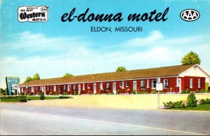 Missouri Eldon El-Donna Motel 1956