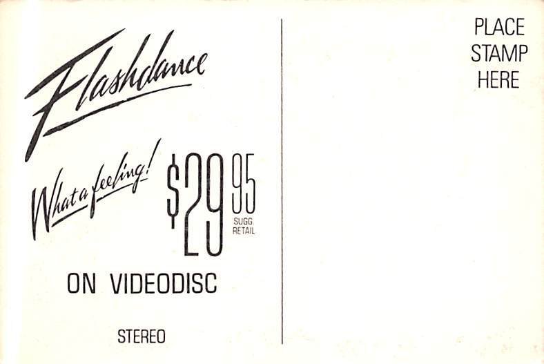 Flasjh Dance Postcard