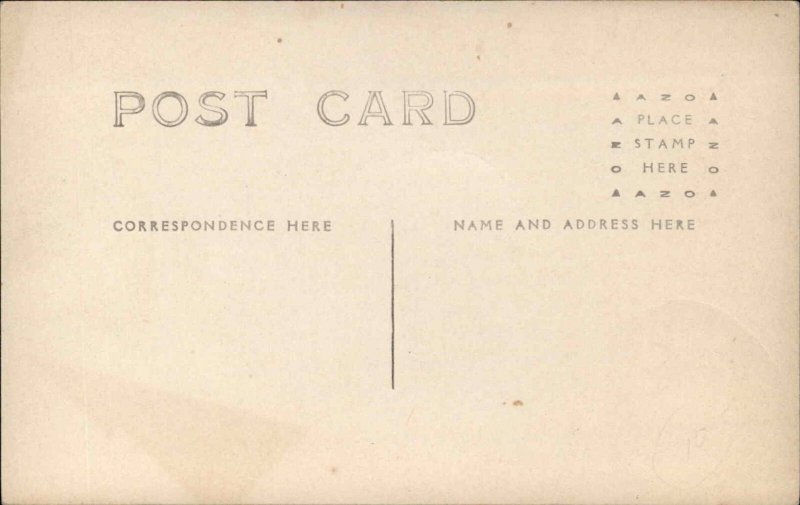 New Haven VT School House & St. c1910 Real Photo Postcard