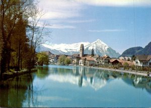 Switzerland Unterseen Bei Interlaken Niesen