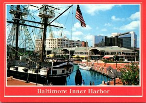 Maryland Baltimore Inner Harbor Showing Harborplace & Hyatt Regency Hotel Wit...