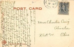 Alliance Ohio~First United Methodist Episcopal Church~1910 Postcard