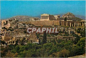 Postcard Modern Athens Acropolis general view