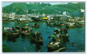Chai Wan Hong Kong Postcard One of the Fishing Centres c1960's Vintage Unposted