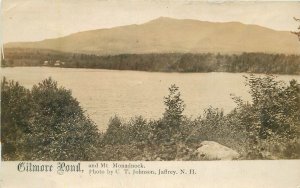 Postcard RPPC C-1910 New Hampshire Jaffrey Gilmore Pond Mt. Monadnock 23-11616