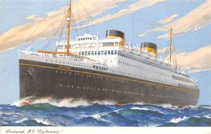 Cunard MV Britannic Ship Postcard