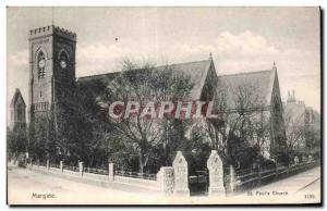 Old Postcard Margate St Paul's church