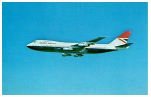 British Airways Boeing 747 Airplane Postcard