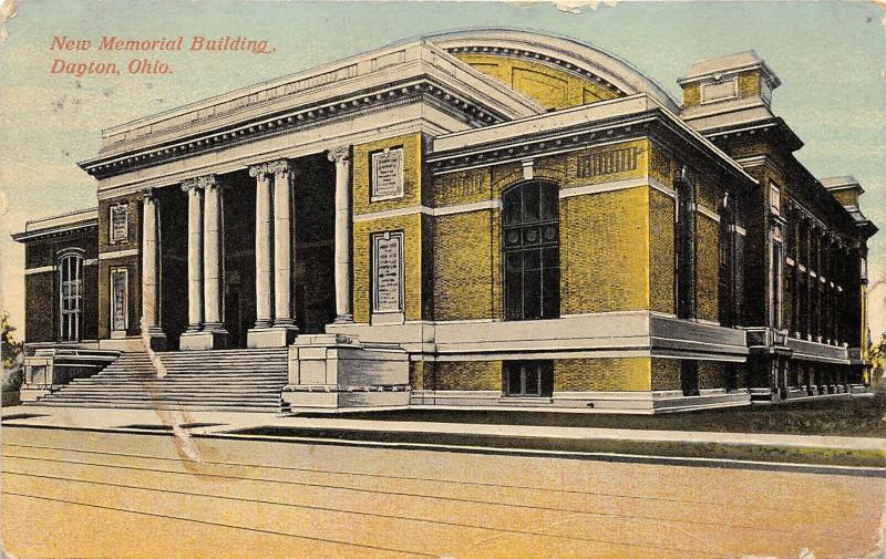 Dayton Ohio 1914 Postcard New Memorial Building