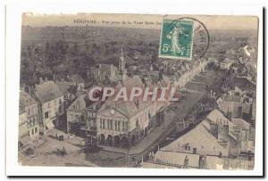 Peronne Old Postcard View from the Tower Saint John