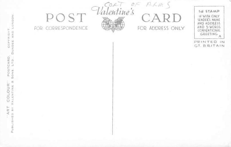 Fraser Edinburgh Castle Coat of Arms Unused 