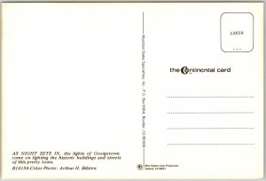 Georgetown Washington D.C. Historic Buildings And Streets Town Lights Postcard