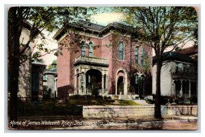 Home of James Whitcomb Riley Indianapolis Indiana IN UNP DB Postcard Y4