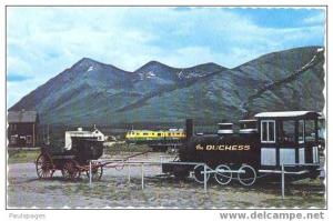 Old & New Yukon Transportation including Railroad at Carcross Yukon, Chrome