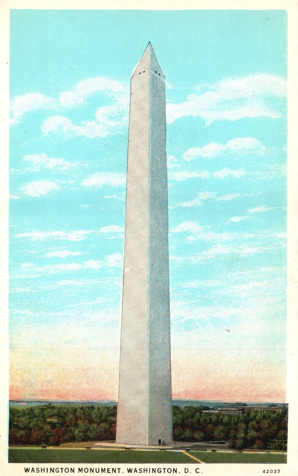 Vintage Postcard 1910's The Washington Monument Obelisk Granite ...