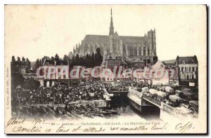 Old Postcard Amiens north coast The Water Walking