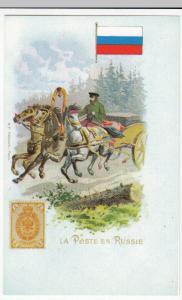 Social History; La Poste Au Russie Repro PPC, Unposted, Russian Postman