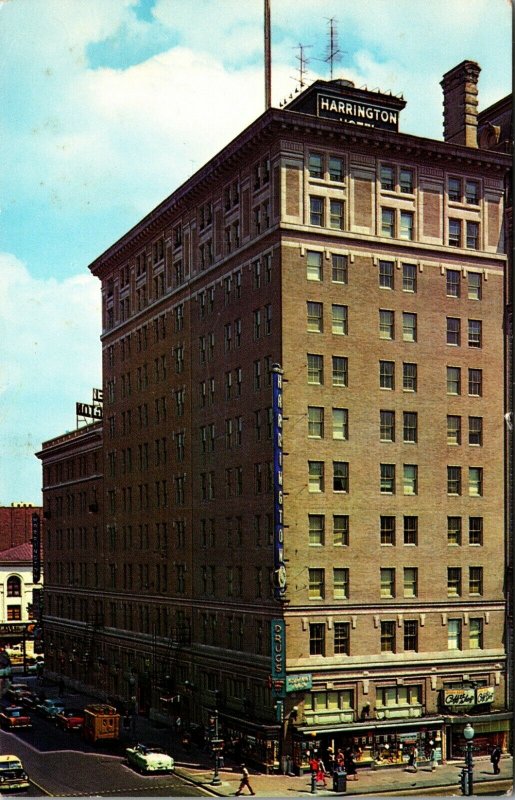 Harrington Hotel, Washington DC. Vintage Postcard AD ART VINTAGE