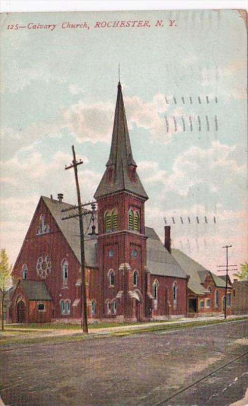 New York Rochester The Calvary Church 1910