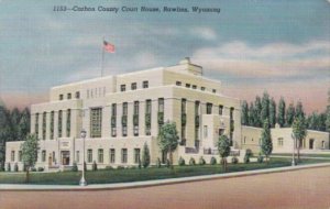 Wyoming Rawlins Carbon County Court House 1940