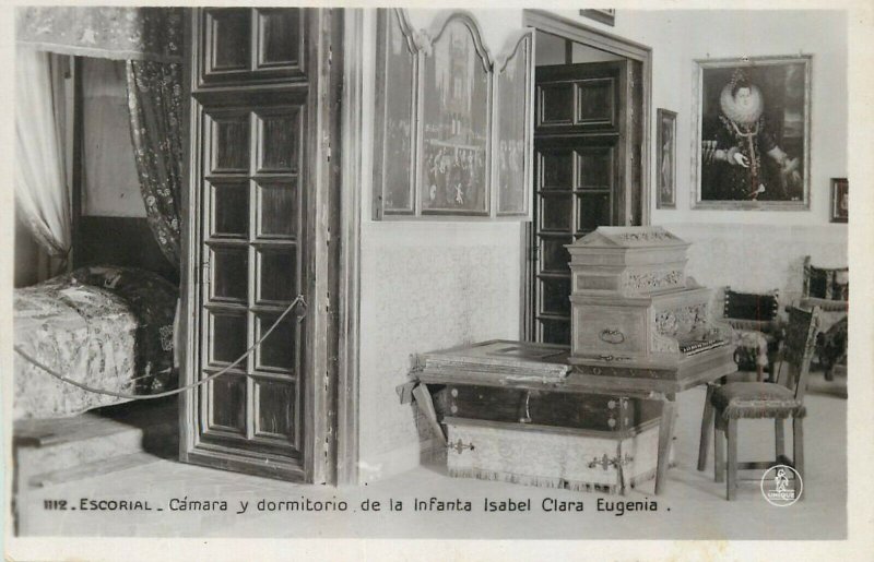 Escorial dormitorio de la Infanta Isabel Clara Eugenia photo postcard