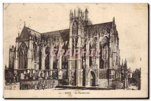 Old Postcard Metz Cathedral