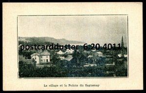h3338 - POINTE DU SAGUENAY Quebec Postcard 1910s Birds Eye View