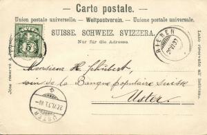 switzerland, St. CHRISCHONA bei Basel, Teilansicht mit Kirche (1900) Stamp