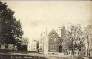 Rockland ME Knox County Jail c1910 Real Photo Postcard