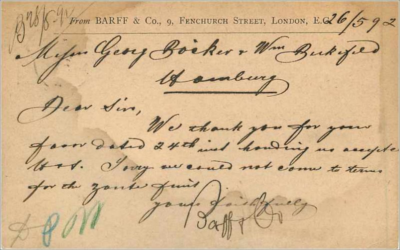 Entier Postal Stationery Postal Great Britain Great Britain 1892 London to Ha...