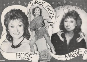Rose Marie The Three Faces Pop Singer 1980s Hand Signed 8x6 Photo