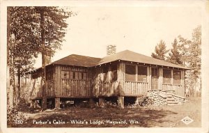 Parker's Cabin White's Lodge, Real Photo - Hayward, Wisconsin WI