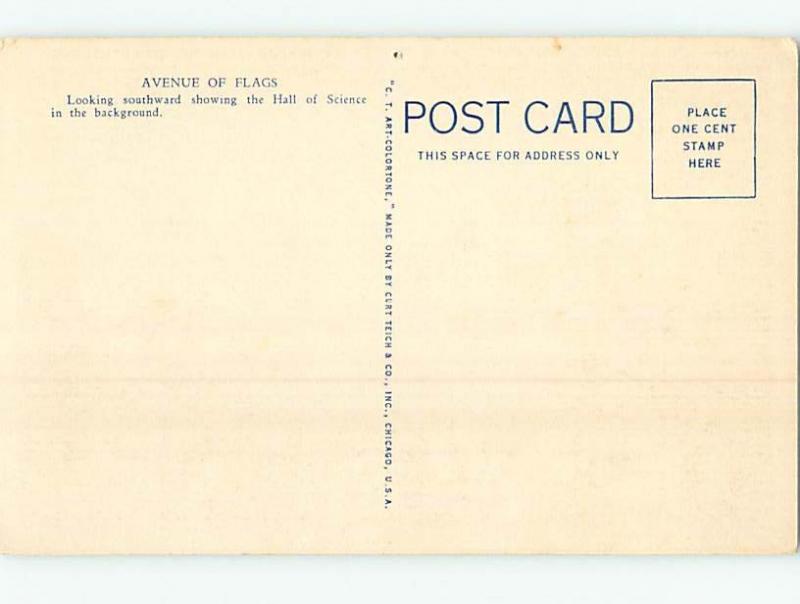 1933 postcard WORLD FAIR Chicago Illinois IL HM9664