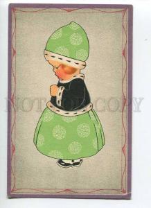 264830 CHRISTMAS X-mas Girl SNOW MAIDEN  Vintage ART DECO PC