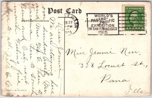 VINTAGE POSTCARD HOTEL SORRENTO MADISON AT TERRY SEATTLE EXPO POSTMARK 1915