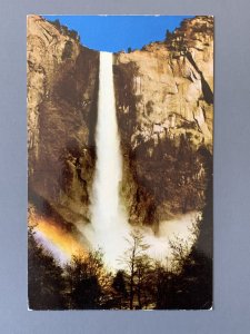 Bridal Veil Falls Yosemite CA Chrome Postcard A1158095303