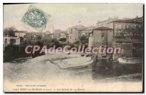 Old Postcard Mont de Marsan Landes The Banks of The Twelve