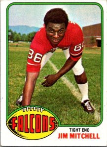 1976 Topps Football Card Jim Mitchell Atlanta Falcons sk4592
