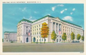 New Post Office Department, Washington, DC - Autumn View - Linen