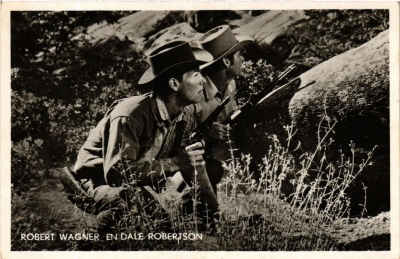 CPA AK ROBERT WAGNER. DALE ROBERTSON. Film Star (601526)