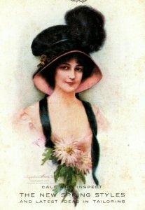 C.1910 M & H Fine Woolens Advertising Postcard P50