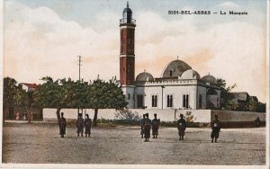 Algeria Sidi-Bel-Abbes mosque postcard