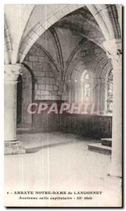 Postcard Abbey Notre Dame de Langonnet former chapter house XII century