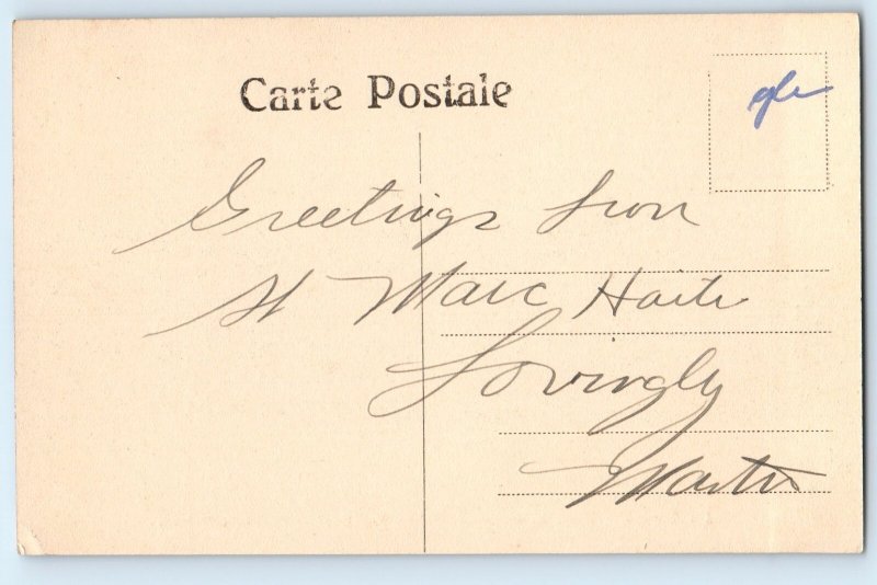 Port-Au-Prince Haiti Postcard Chapel in Courtyard of the National Palace c1910