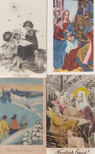 Polish Nativity  4x Christmas Poland Set of Postcard s