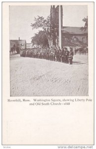 Washington Square, Showing Liberty Pole & Old South Church- 1868, Haverhill, ...