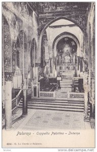 Palermo, Cappella Palatina, Interno, Sicilia, Italy, 10-20s