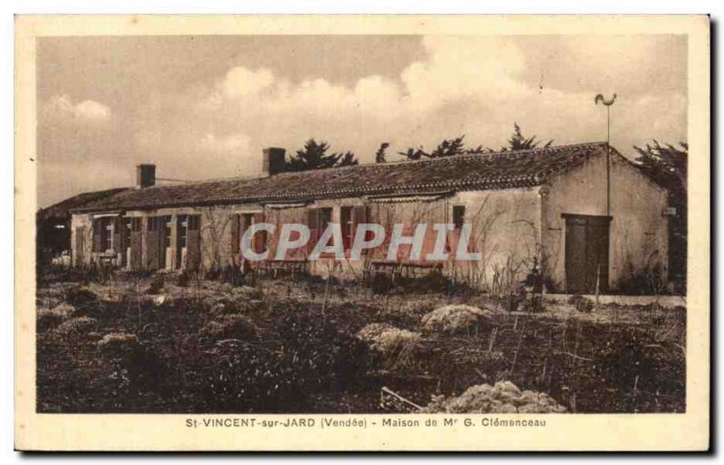 Old Postcard the shack Clemenceau